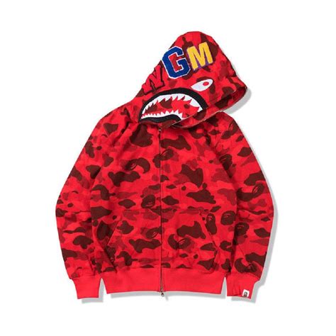 replica bape jacket|bape hoodie shark real.